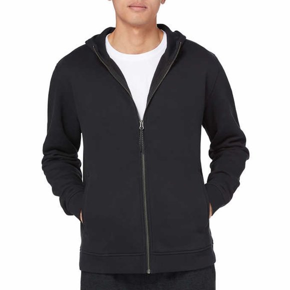 Black Men’s Full Zip Hoodie Kirkland Signature - Picture 2 of 6